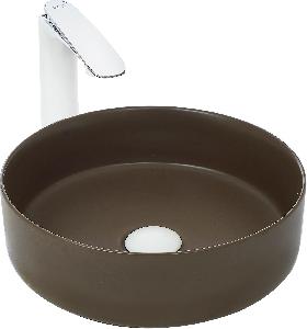 Накладная раковина WeltWasser Elbach 3134 MBR 35,5*35,5 коричневая матовая
