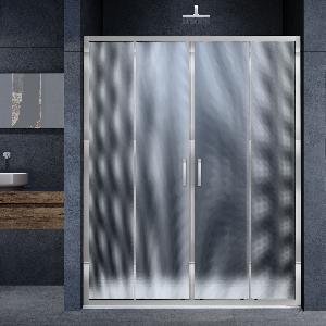 Душевая дверь Vincea Alpha VDS-3AL2180MT 180х190, 2 двери, хром, текстурное стекло