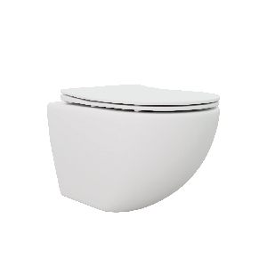 Подвесной унитаз Cerutti Spa Sella Aria MW CT9161 36*49 безободковый, матовый белый с крышкой-сиденьем микролифт Slim
