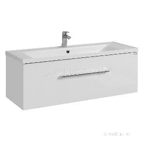 Тумба под раковину AQUATON Мадрид 120 M 1 ящик белый 1A168701MA010