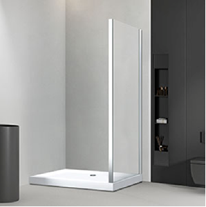 Боковая панель Veconi Rovigo KP03 90х185 стекло матовое, профиль хром