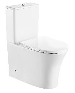 Унитаз-компакт Cerutti Spa Adige CT7836 36,5*62 безободковый с крышкой-сиденьем микролифт Slim
