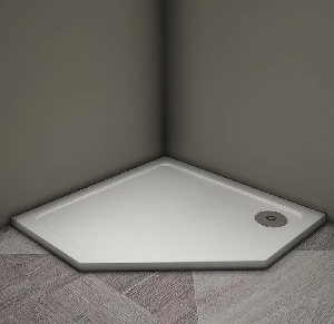 Душевой поддон Veconi Tezeo stone TZ-12, 90x90x3, искусственный камень, белый