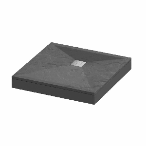 Душевой поддон Grossman Strong квадратный графит GR-S29090Q 90*90*12,5 с экраном