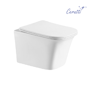Подвесной унитаз Cerutti Spa Arno Aria CT7839 36*49 безободковый с крышкой-сиденьем микролифт Slim