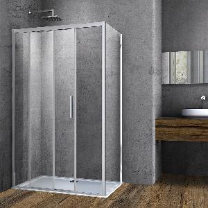 Душевой уголок Soft VSR-3SO8013CL, 130х80x195, хром, стекло прозрачное