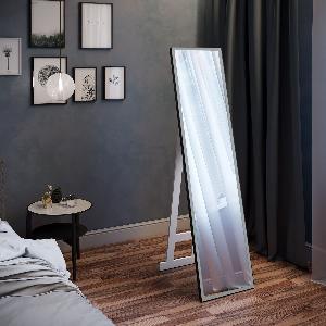 Зеркало напольное Tower BLACK LED 45x175 ЗЛП1095, cенсорный выключатель, холодная подсветка, алюминиевый профиль