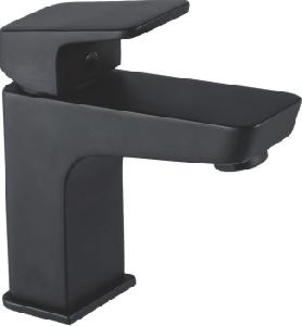 Смеситель Aquanet Gotic AF440-10B для раковины черный матовый