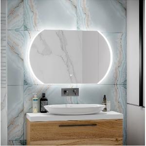 Зеркало Polaris LED 100х60 ЗЛП883 cенсорный выключатель, холодная подсветка