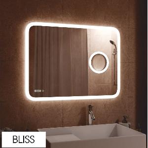 Зеркало Bliss LED 80х60 ЗЛП429 с сенсором, холодная подсветка, с увеличительной линзой