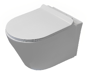 Подвесной унитаз Cerutti Spa Ortler Aria CT7182 33,5*50 безободковый с крышкой-сиденьем микролифт Slim