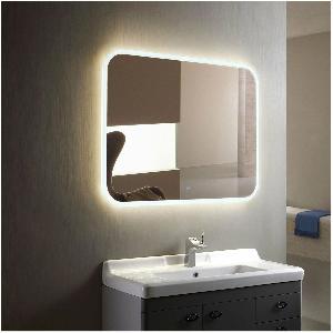 Зеркало Demure LED 90х80 ЗЛП880 сенсорный выключатель, холодная подсветка