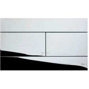 Панель механическая двойная OLI SLIM 659044 хром глянцевый