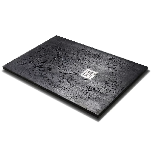Душевой поддон Veconi Tezeo stone TZW-21B, 120x80x3, искусственный камень, черный