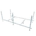 Каркас сварной + установочный комплект Алушта 150х70 "Premium"