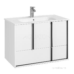 Тумба под раковину AQUATON Ривьера 80 белый матовый 1A239001RVX20
