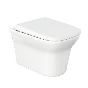 Подвесной унитаз Cerutti Spa Ami Aria 36*50 безободковый с крышкой-сиденьем микролифтом Slim