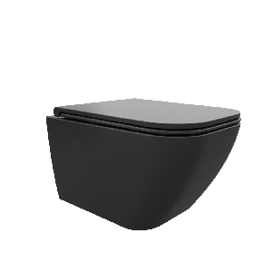 Подвесной унитаз Cerutti Spa Mimi Aria MB 35*49 безободковый с крышкой-сиденьем микролифт Slim