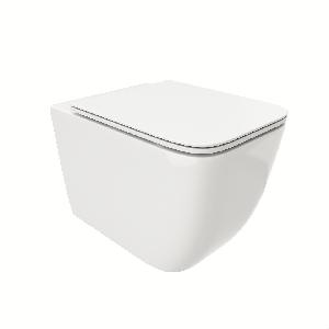 Подвесной унитаз Cerutti Spa Mimi Aria 35*49 безободковый с крышкой-сиденьем микролифт Slim