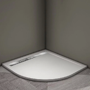 Душевой поддон Veconi Tezeo stone TZ-05, 100x100x3, искусственный камень, белый