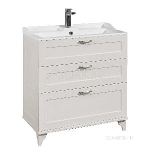 Тумба под раковину AQUATON Леон 80 Н дуб белый 1A187801LBPS0