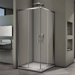 Душевой уголок Veconi Rovigo RV-29, 80x80x190 хром, стекло прозрачное