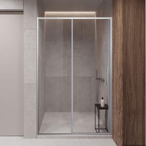 Душевая дверь Slim-U VDS-2SU140CL, 140, хром, стекло прозрачное