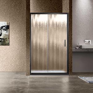 Душевая дверь Vincea Garda VDS-1G120CHB 120х190, раздвижная, черный, шиншилла