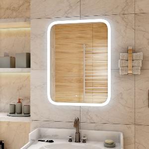 Зеркало Glamour LED 70х90 ЗЛП941 cенсорный выключатель, холодная подсветка