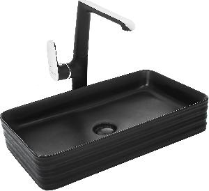 Накладная раковина WeltWasser Elbach 2250 MB 67,5*38 черная матовая