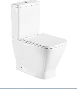 Унитаз-компакт WeltWasser Rotbach 001 GL-WT 34*60,5 белый глянец безободковый с крышкой-сиденьем микролифт Slim