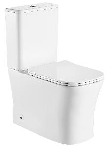 Унитаз-компакт Cerutti Spa Marmolada CT7777 36,5*62 безободковый с крышкой-сиденьем микролифт Slim