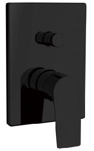 Смеситель Aquanet Static Black AF330-51B для душа скрытый монтаж
