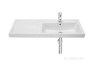 Раковина Roca The Gap Plus высокий бортик, 1 отверстие 100х46 правая 3270ME000