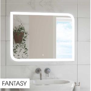 Зеркало Fantasy LED 80х60 cенсорный выключатель, функция Bluetooth, холодная подсветка