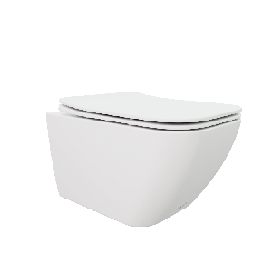 Подвесной унитаз Cerutti Spa Mimi Aria MW 35*49 безободковый с крышкой-сиденьем микролифт Slim