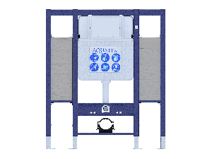 Монтажная рама для подвесного унитаза Aquatek 1130*950*100мм для лиц с ограниченными возможностями/установки поручней и опор INS-0000015