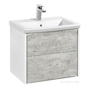 Тумба под раковину Roca Ronda 60 белый матовый/бетон ZRU9303002