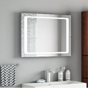 Зеркало Quattro LED 80х60 ЗЛП572 с бесконтактным сенсором, холодная подсветка