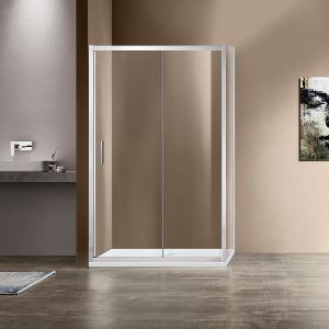 Душевой уголок Vincea Garda VSR-1G8010CL 100х80х190, раздвижная, хром, прозрачное стекло
