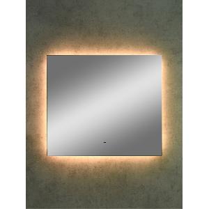 Зеркало Trezhe LED 80х70 с бесконтактным сенсором, теплая подсветка ЗЛП315