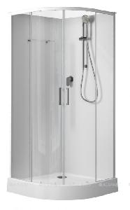 Душевая кабина Aquanet Passion EVO 100x100 R White без крыши, прозрачное стекло