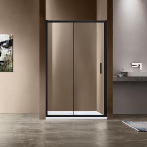 Душевая дверь Vincea Garda VDS-1G140CLB 140х190, раздвижная, черный, прозрачное стекло
