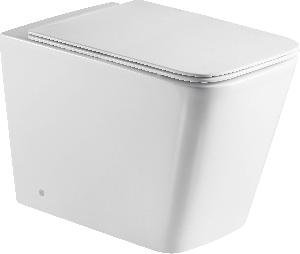 Приставной унитаз WeltWasser Gelbach 002 GL-WT 35,5*60 белый глянец безободковый с крышкой-сиденьем микролифт Slim