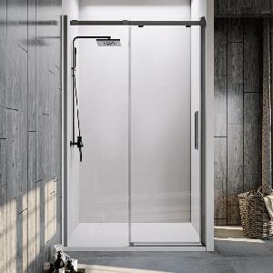 Душевая дверь Veconi Vianno VN-70GR, 150x195, брашированный графит, стекло прозрачное