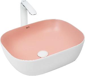 Накладная раковина WeltWasser Elbach M2143 WP 49*39,5 розовая белая