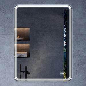 Зеркало LED VLM-3MA600-2 60х80 c сенсорным выключателем и диммером, антизапотевание