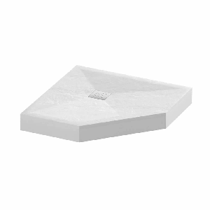 Душевой поддон Grossman Strong трапеция белый GR-S1100100D 100*100*12,5 с экраном