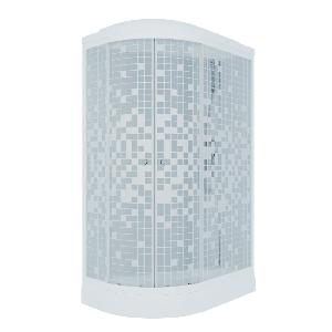 Душевая кабина Тритон Коралл 120x80 А мозаика правая, низкий поддон