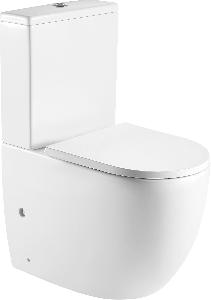 Унитаз-компакт WeltWasser Merzbach 001 GL-WT 34*62 белый глянец безободковый с крышкой-сиденьем микролифт Slim